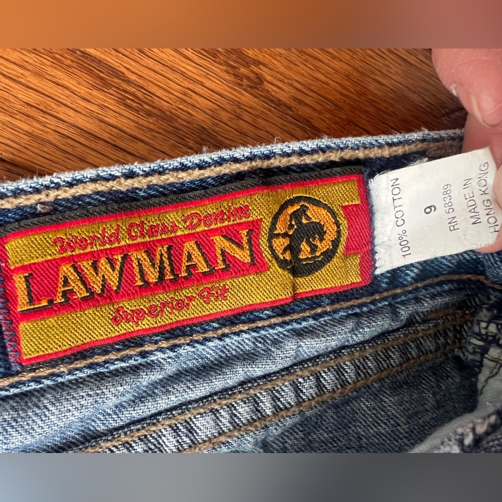 Vintage Lawman Classic Blue Denim Jeans Sz 9 - Picture 4 of 8